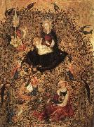 unknow artist, Madonna with Angels in a Rose Garden